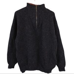 ALPS Wool Pullover Sweater in Charcoal Grey Confetti Men's Size Medium